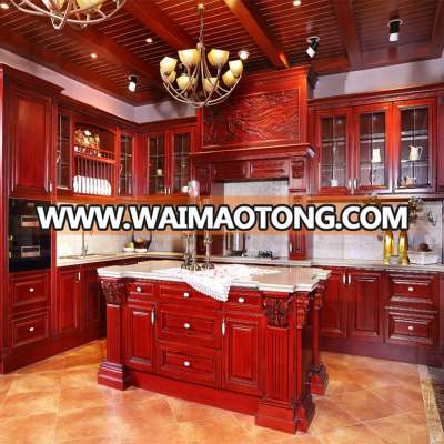 Classic standard solid wood door kitchen cabinet